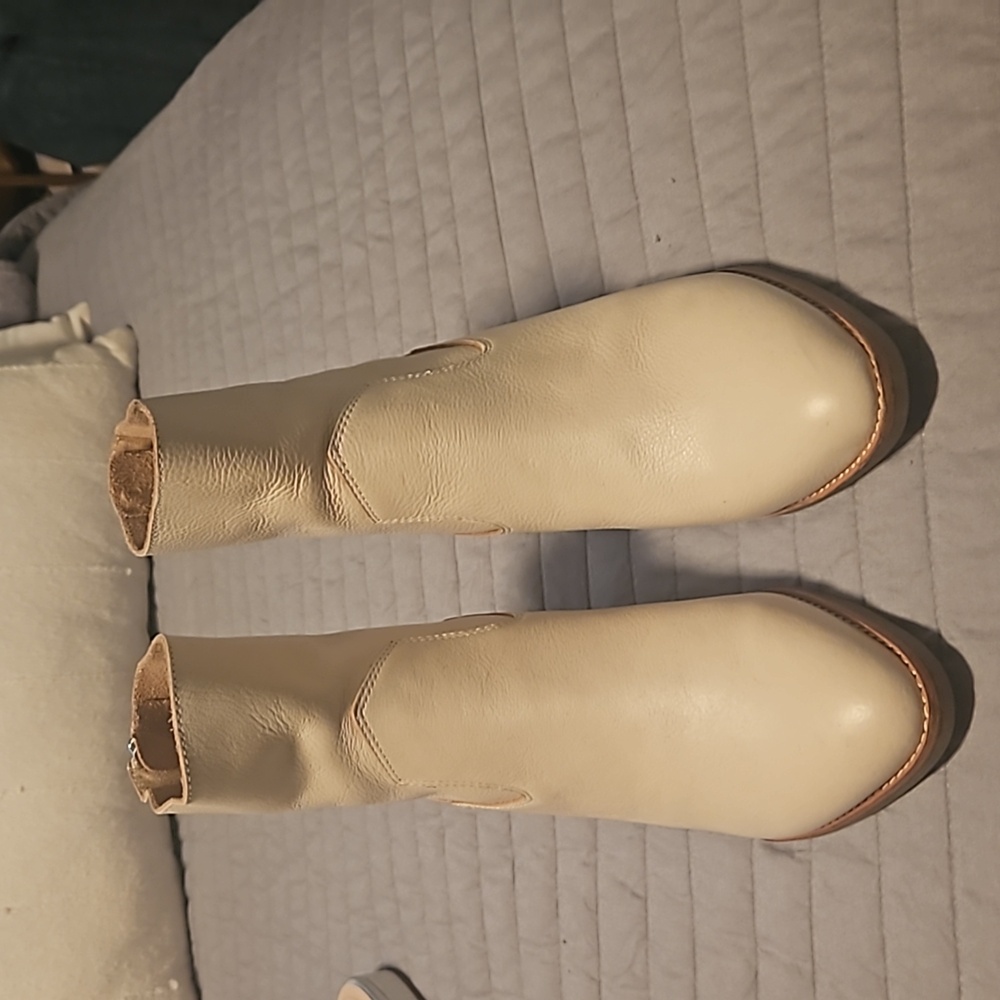 Cream Booties